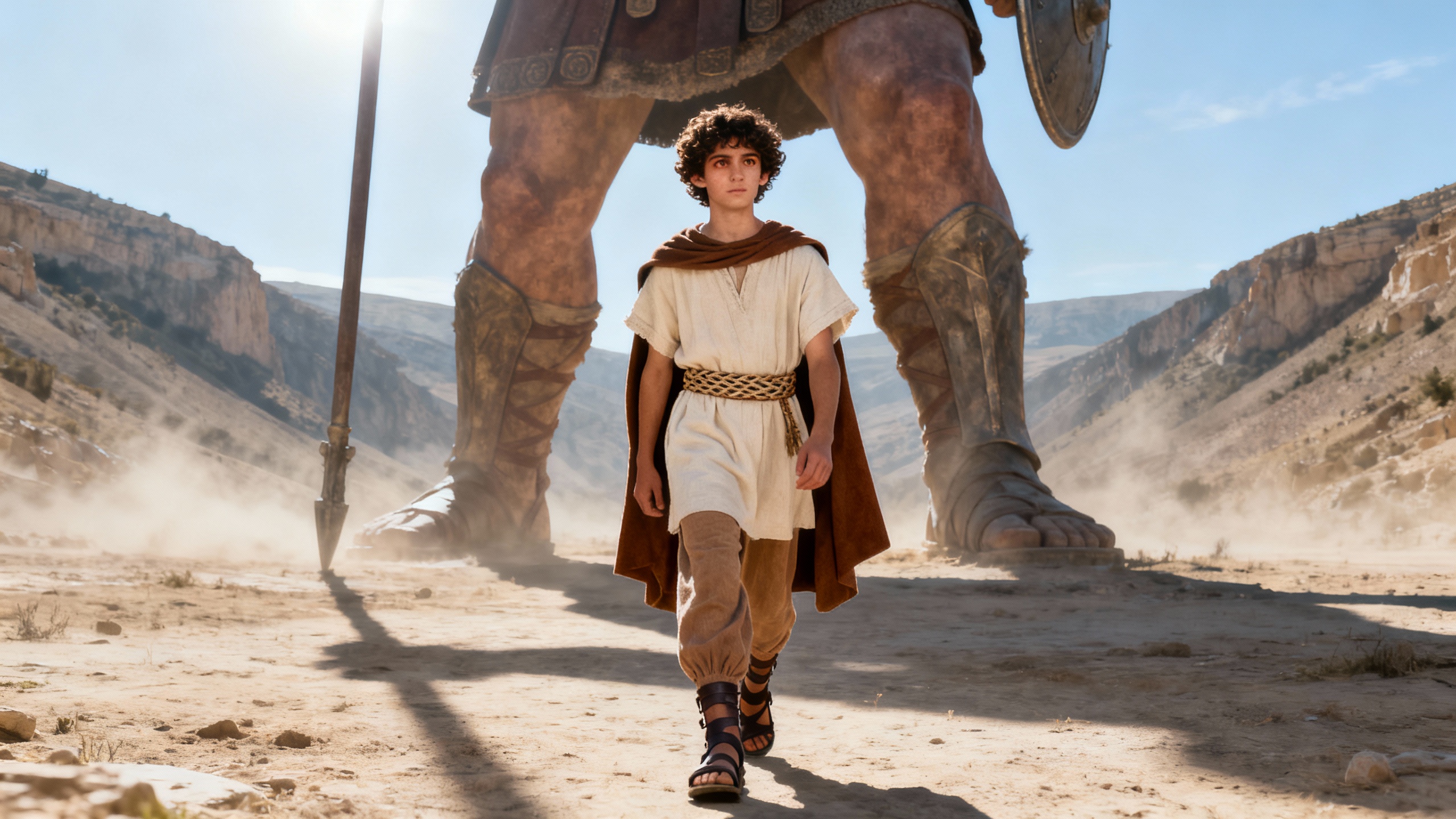 David and Goliath: A Shepherd's Courage