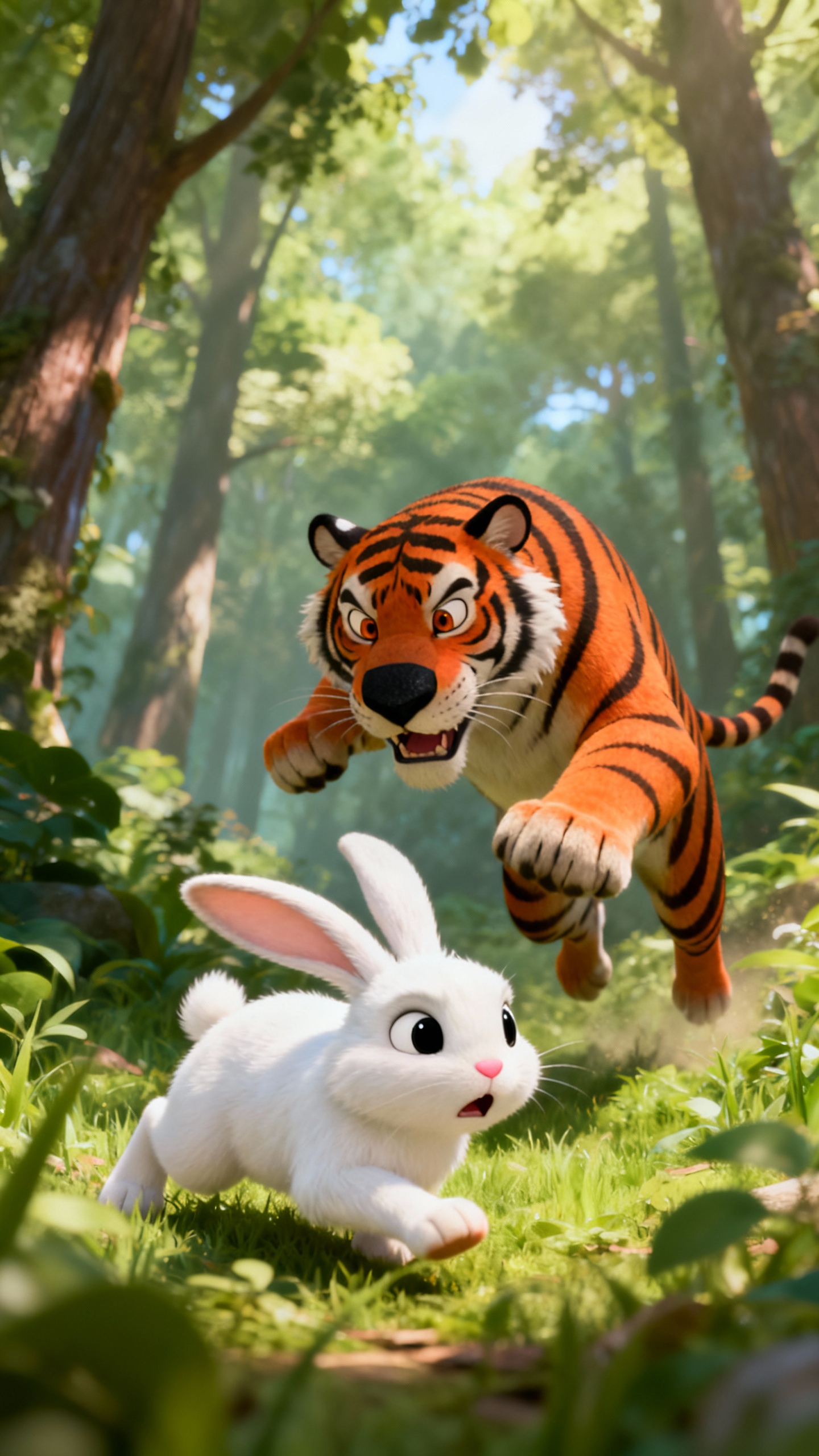 खरगोश और बाघ