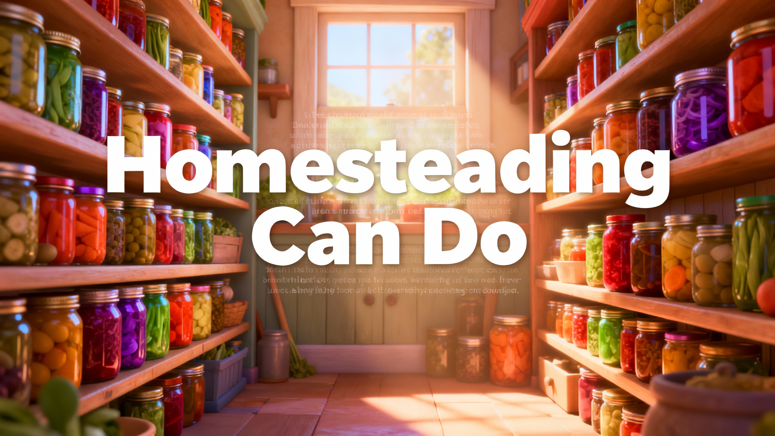 Homesteading Can Do